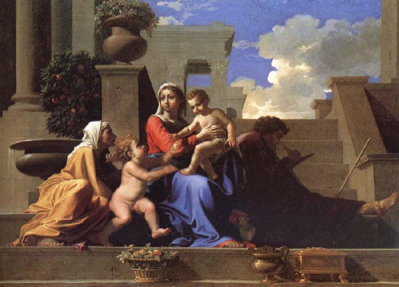 Nicolas Poussin The Saint Family on the stair Germany oil painting art